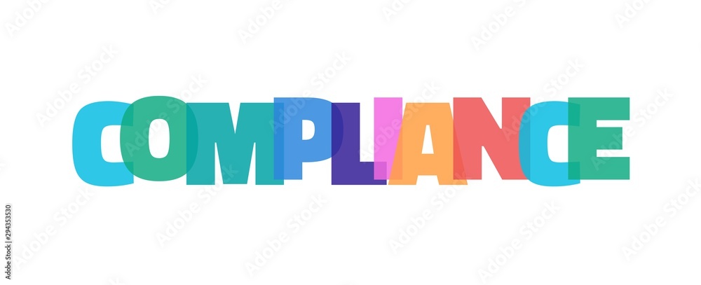Compliance word concept Compliance word concept