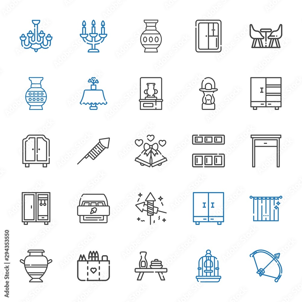 decor icons set decor icons set