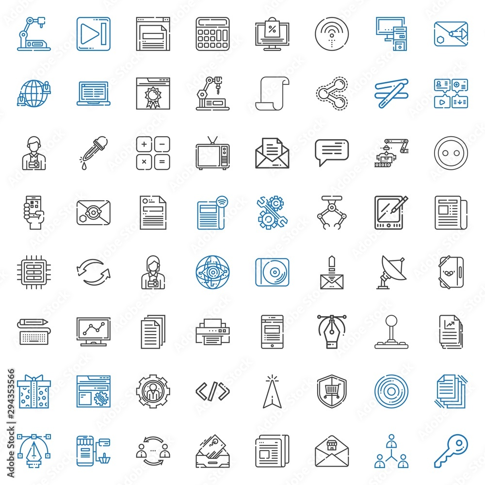 computer icons set