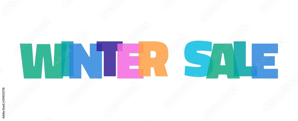 Winter Sale word concept Winter Sale word concept