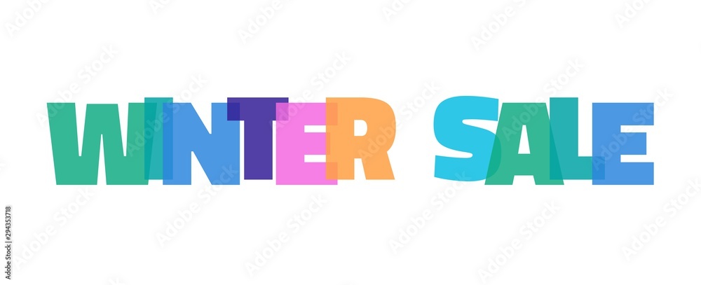 Winter Sale word concept