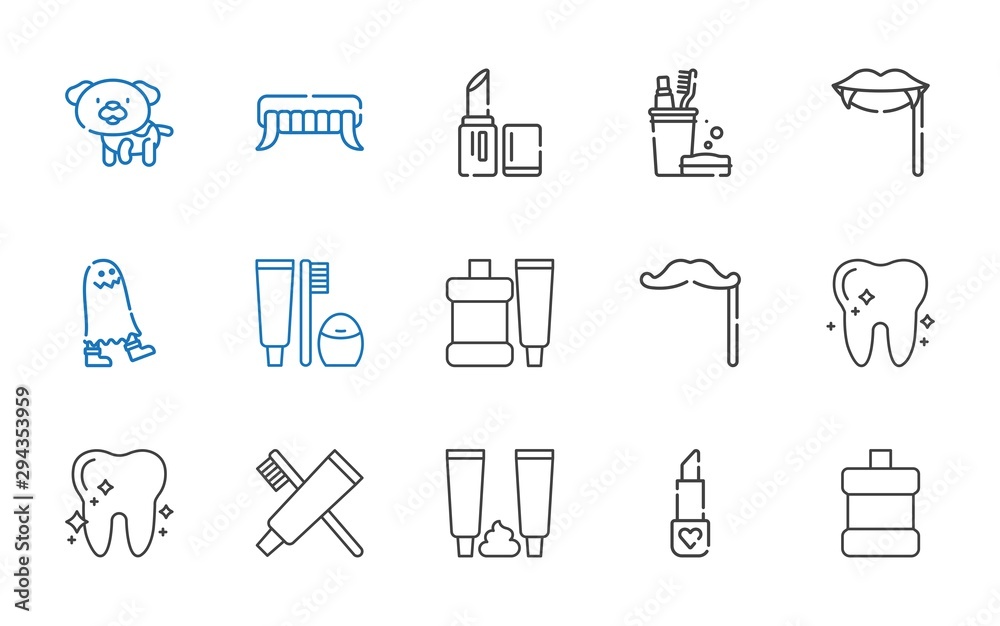 mouth icons set mouth icons set