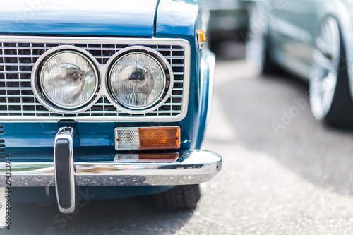 Saint-Petersburg, Russia - June 26, 2014: Car show. Automobile exhibition