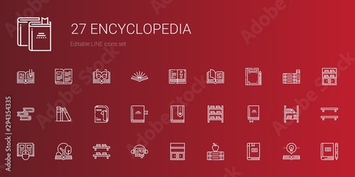 encyclopedia icons set