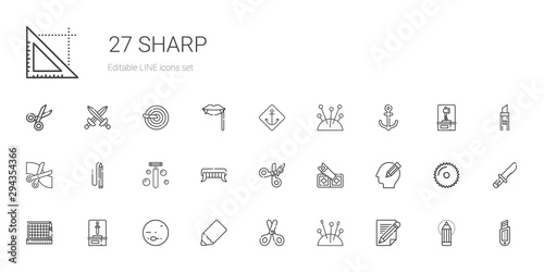 sharp icons set