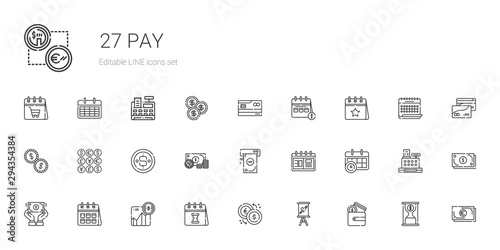 pay icons set