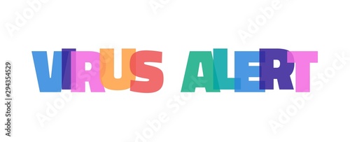 Virus alert word concept