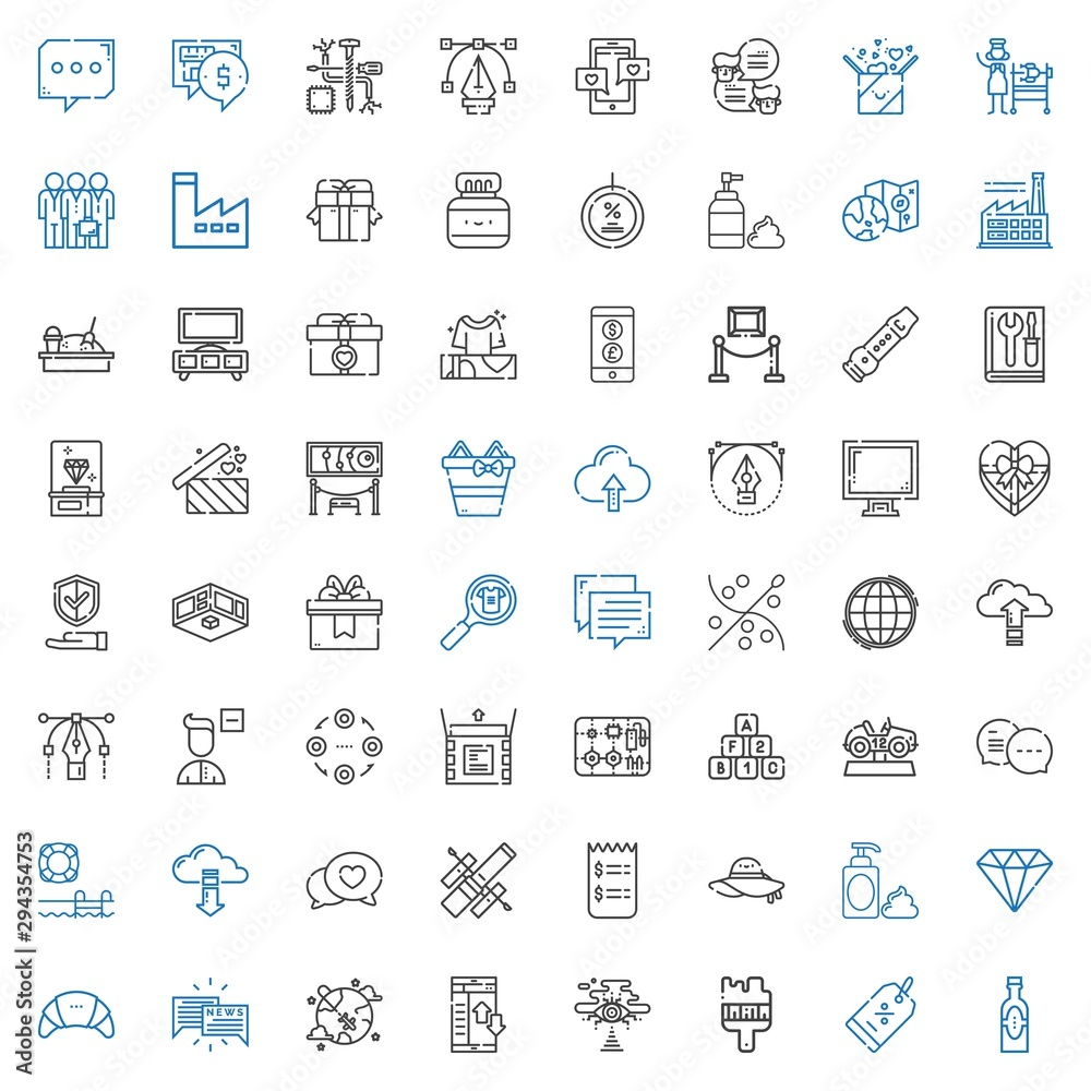 stroke icons set stroke icons set