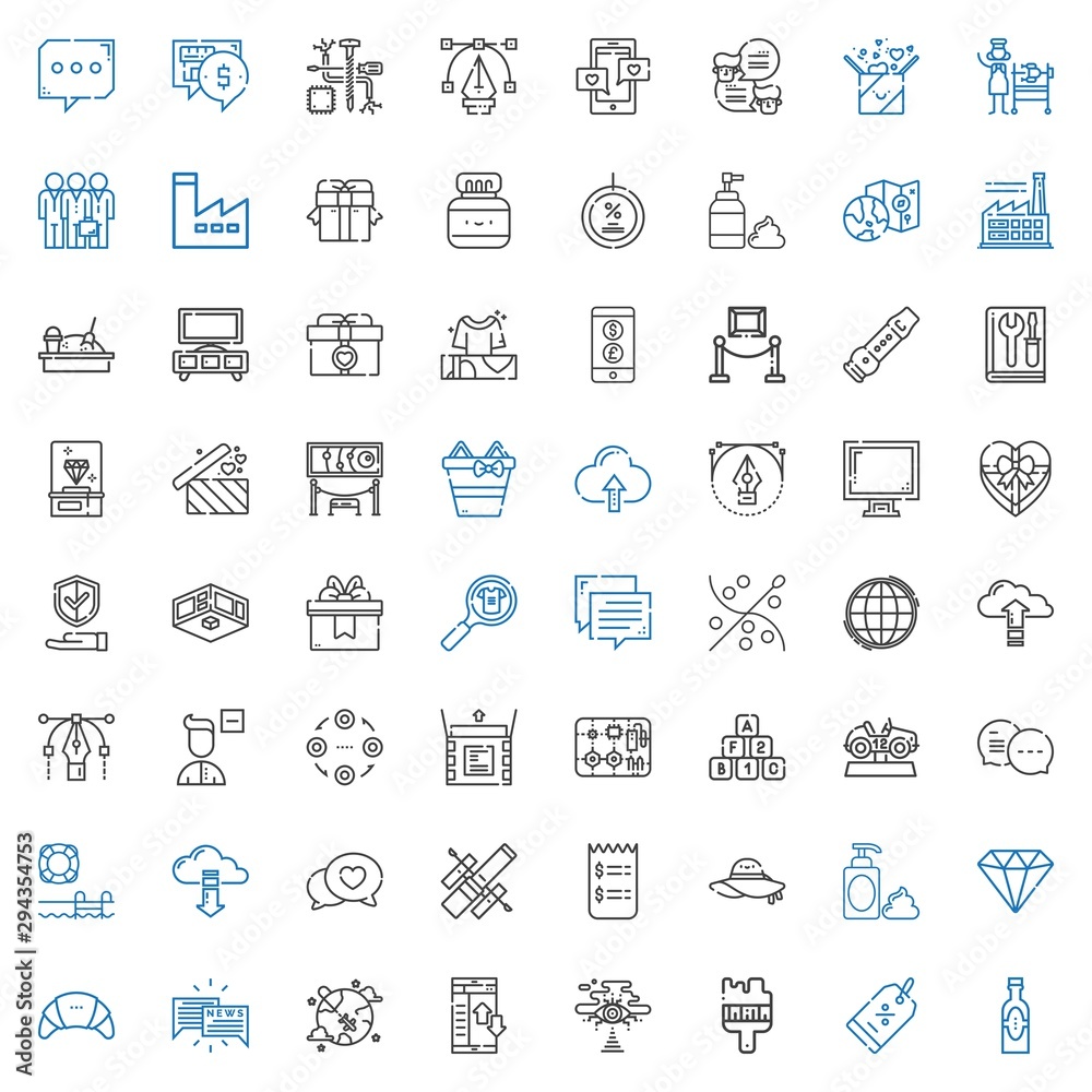 stroke icons set