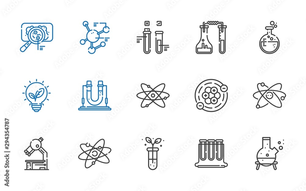 biology icons set