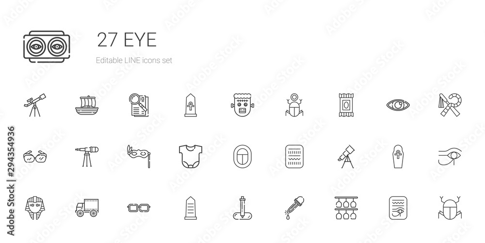 eye icons set eye icons set