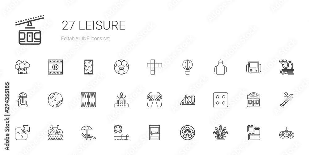 leisure icons set leisure icons set