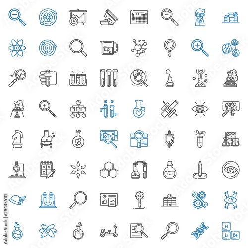 research icons set