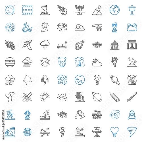sky icons set