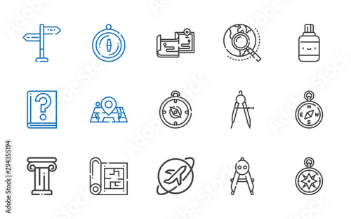compass icons set