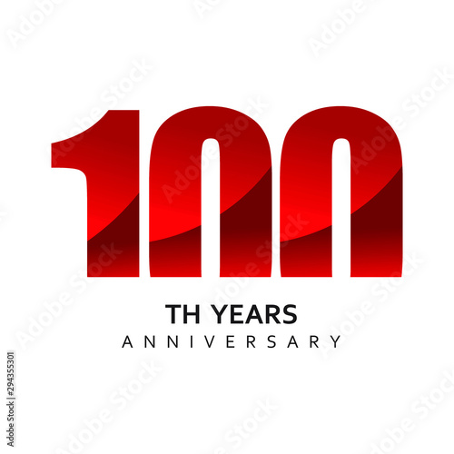100 Year Anniversary Vector Template Design Illustration