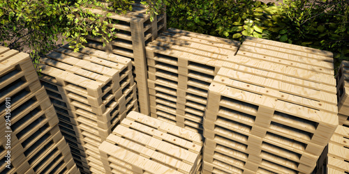 Colorful brown pallet background.  (3D rendering computer digitally generated illustration.)