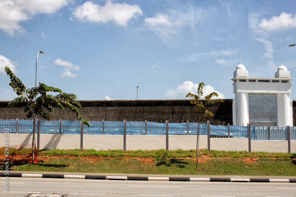 View of the main gate of the former Changi Prison View of the main gate of the former Changi Prison