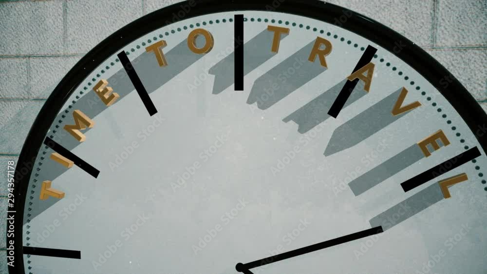 Time to travel on clock animation