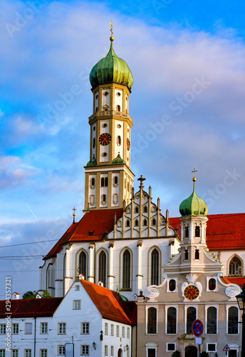  View to the Basilica of SS. Ulrich and Afra in the city of  Augsburg, Germany photo