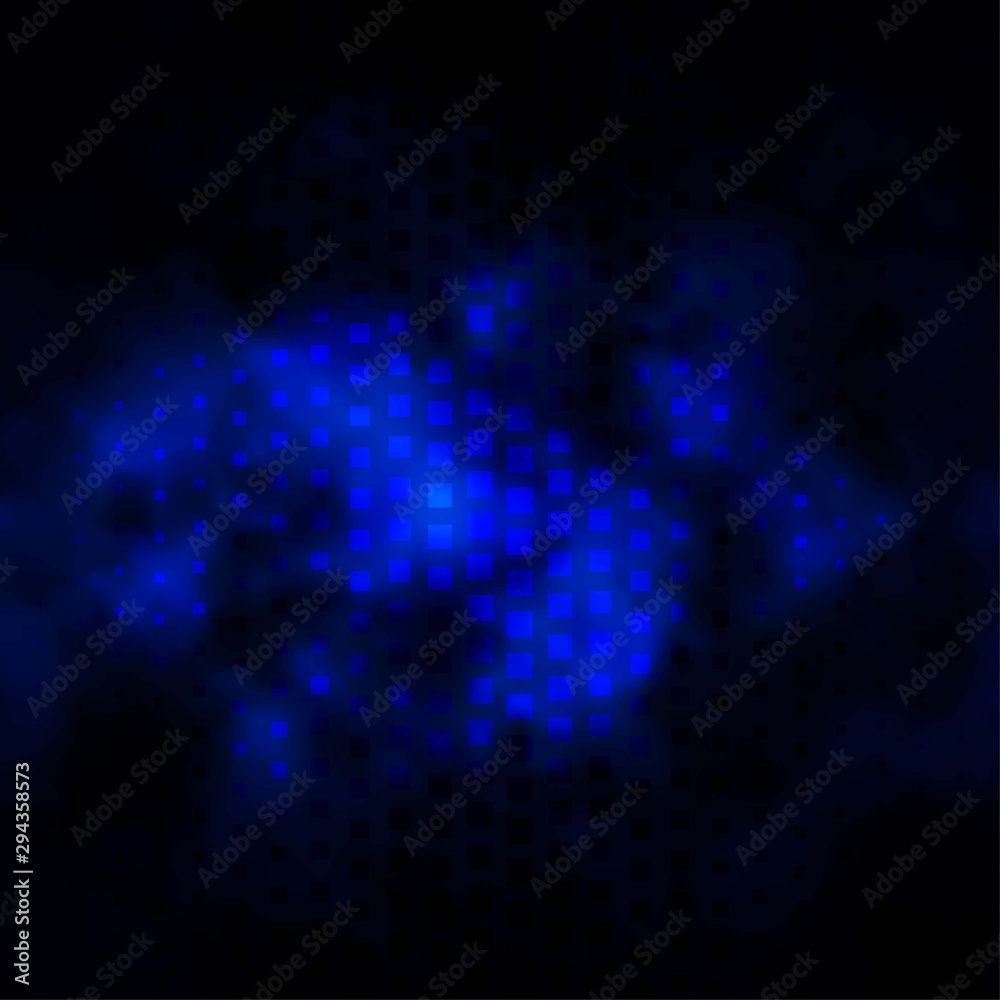 Dark BLUE vector pattern in square style. Colorful illustration with gradient rectangles and squares. Best design for your ad, poster, banner.