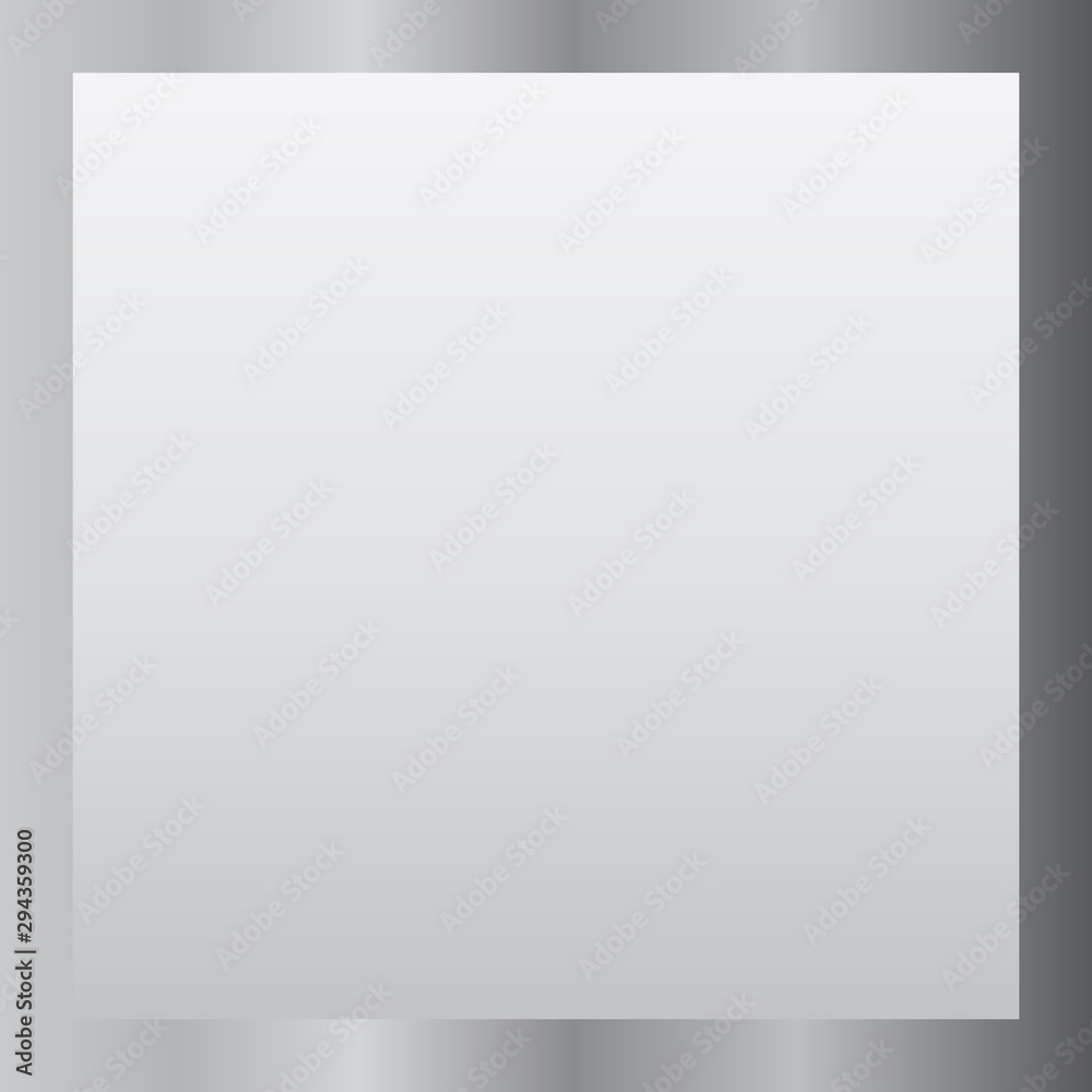 Silver gradient background. Silver design texture for ribbon, frame, banner. Abstract silver gradient template. Metal shine steel plate. Metallic light chrome pattern. Vector illustration Silver gradient background. Silver design texture for ribbon, frame, banner. Abstract silver gradient template. Metal shine steel plate. Metallic light chrome pattern. Vector illustration