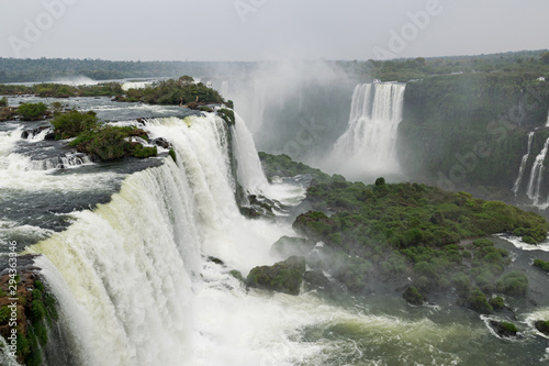 Iguazu Falls  a magnificent waterfall located In Brazil and Argentina