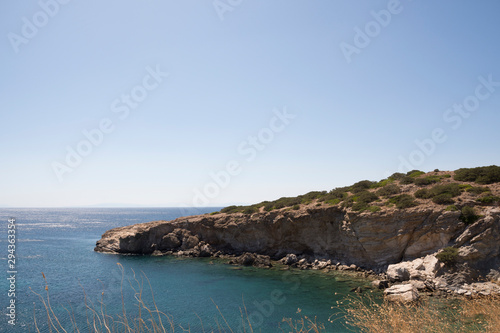 stretch of coast at Anavyssos in Greece photo