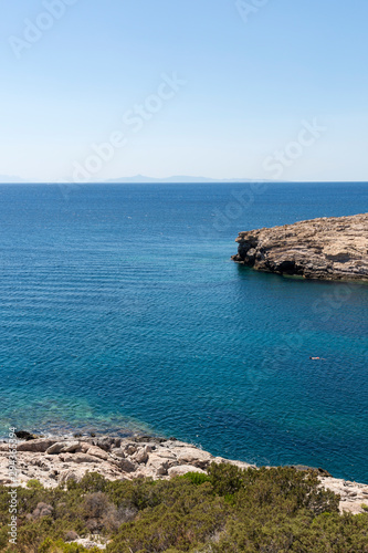 stretch of coast at Anavyssos in Greece photo