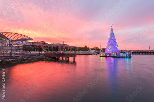 Photography Beautiful sunset at Eastern Beach, Waterfront Geelong, Victoria, Australia