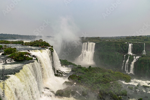 Iguazu Falls  a magnificent waterfall located In Brazil and Argentina