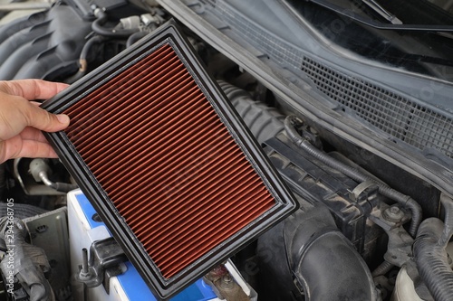 dirty air cleaner element for car engine
