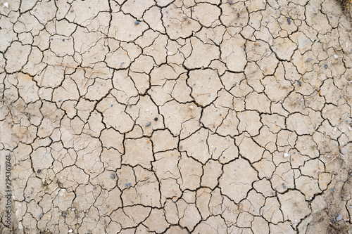 Dry cracked earth texture