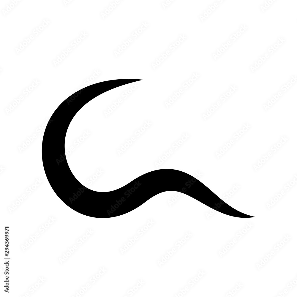 wave swoosh logo icon template, wave swoosh vector element