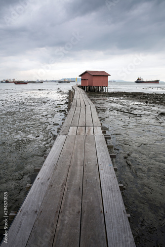 Traditional Clan Jetties in George Town, Penang, Malaysia