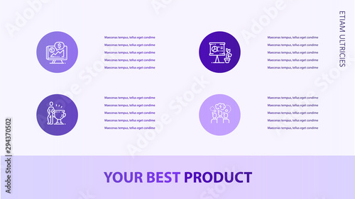 Brochure cover infographics used in marketing and advertising