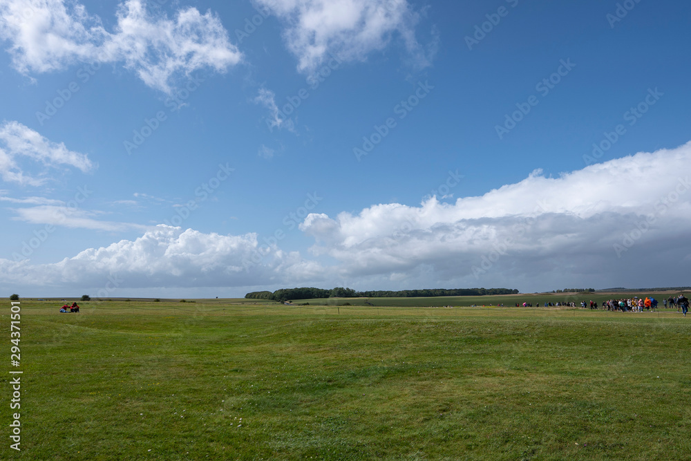 Stonehenge with Blue Sky, Salisbury, England. Stonehenge with Blue Sky, Salisbury, England.