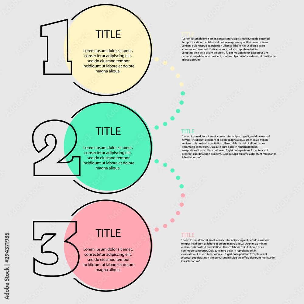 Simple infographic design color concept eps 10 vector