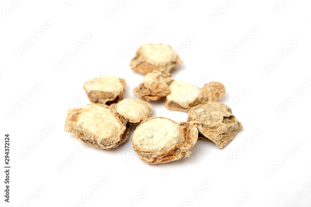 Dry Ginger Herbs and Spices on iSolated White Background Dry Ginger Herbs and Spices on iSolated White Background