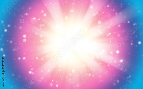 Colorfull sparkle rays with bokeh abstract elegant background. Dust sparks background.