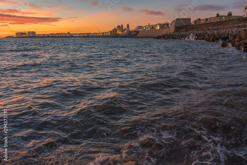 Night Cadiz  Spain  Andalusia