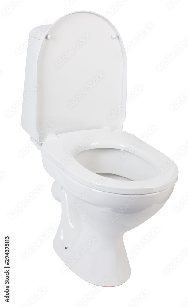 New toilet bowl on a white background, isolated New toilet bowl on a white background, isolated