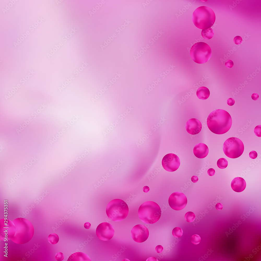 Abstract Background Pink wave background and pearls