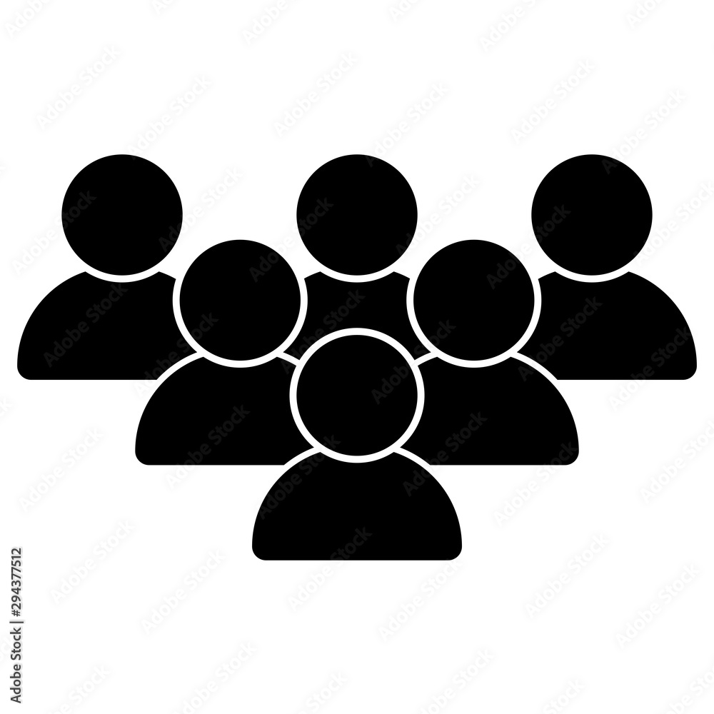 Talking people vector icon isolated on white background. People icon. Group of people vector Talking people vector icon isolated on white background. People icon. Group of people vector