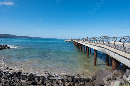 Beautiful Beach on the Great Ocean Road on a warm day.