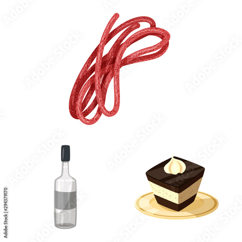 Isolated object of poland and travel symbol. Set of poland and europe vector icon for stock.