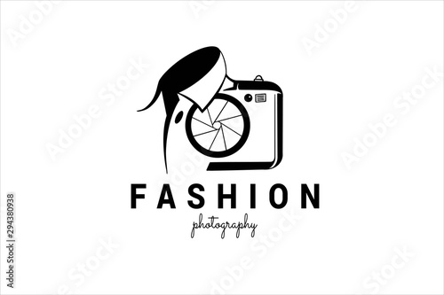 Fashion photography logo template