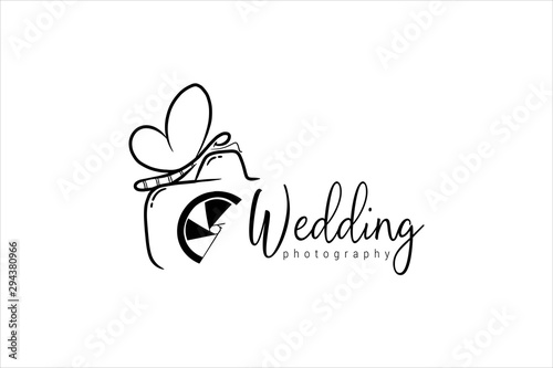 wedding photography logo template