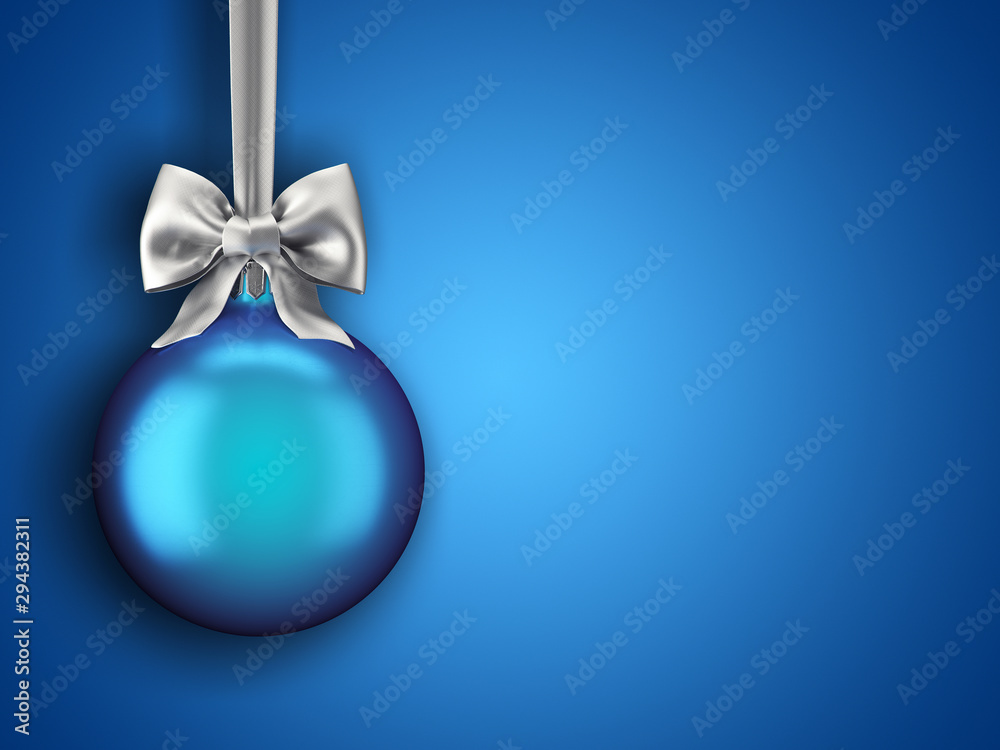 3D Rendering Christmas ball on a dark background 3D Rendering Christmas ball on a dark background