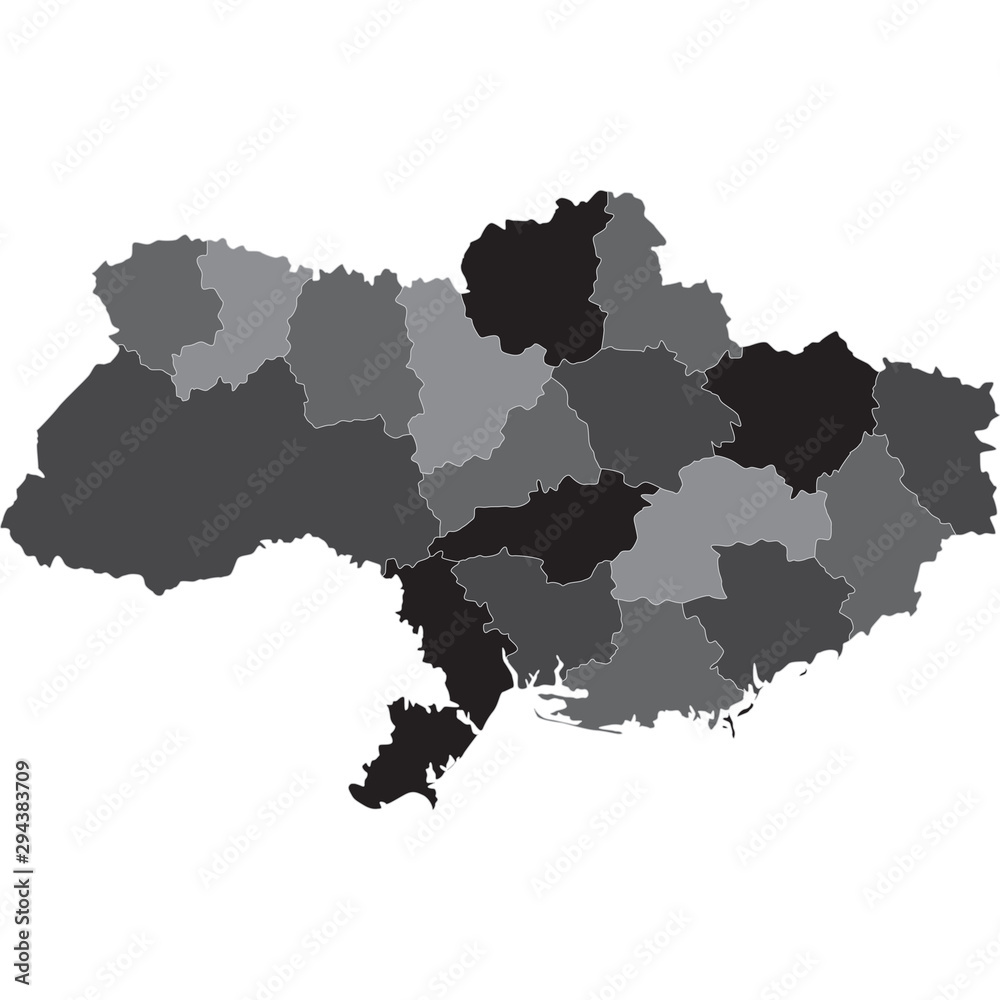 Naklejka premium mappa ucraina